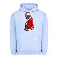 Pigment Grape Ice Chimpanzee With Santa Clothes Urban Hoodie - LillyAllenDesigns