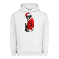 Pigment Lunar Rock Chimpanzee With Santa Clothes Urban Hoodie - LillyAllenDesigns