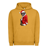 Pigment Peanut Butter Chimpanzee With Santa Clothes Urban Hoodie - LillyAllenDesigns