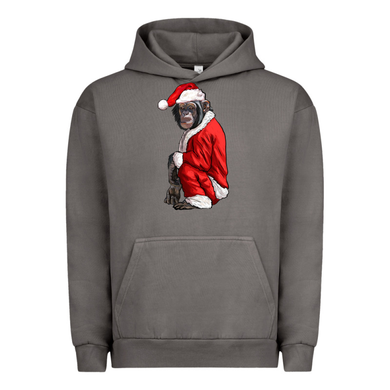 Chimpanzee With Santa Clothes Urban Hoodie by LillyAllenDesigns | Teevron