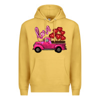Antique Gold valentines day turck with balloons Premium Hoodie - RanaPortraitStore