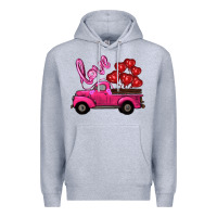 Heather Grey valentines day turck with balloons Premium Hoodie - RanaPortraitStore