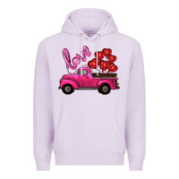 Lilac valentines day turck with balloons Premium Hoodie - RanaPortraitStore