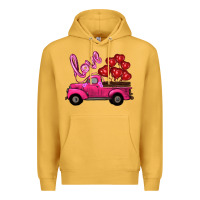 Mustard valentines day turck with balloons Premium Hoodie - RanaPortraitStore