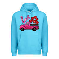 Ocean Blue valentines day turck with balloons Premium Hoodie - RanaPortraitStore