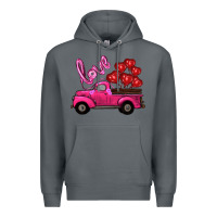 Rock valentines day turck with balloons Premium Hoodie - RanaPortraitStore