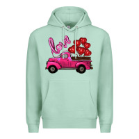 Valentines Day Turck With Balloons Premium Hoodie | Teevron