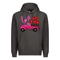 Smoke valentines day turck with balloons Premium Hoodie - RanaPortraitStore