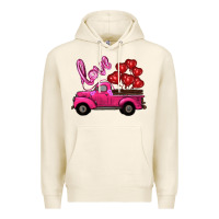 Tofu valentines day turck with balloons Premium Hoodie - RanaPortraitStore