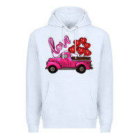 White valentines day turck with balloons Premium Hoodie - RanaPortraitStore
