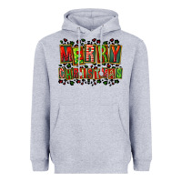Heather Grey merry christmas Heavyweight Hoodie - FaDigitalArtStudio