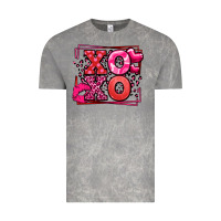 Cloud Rock Xoxo Valentine's Day leopard frame Vintage Tee - LillyAllenDesigns