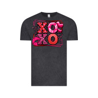 Vintage Black Xoxo Valentine's Day leopard frame Vintage Tee - LillyAllenDesigns