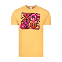 Vintage Mustard Xoxo Valentine's Day leopard frame Vintage Tee - LillyAllenDesigns