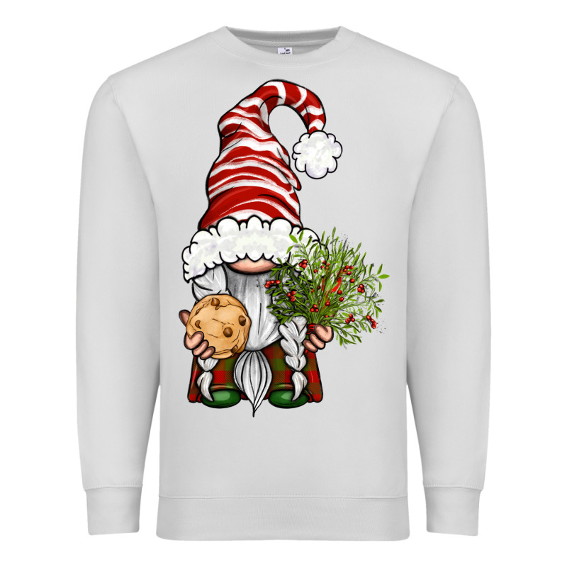 Christmas Gnome With Cookie Premium Sweatshirt by BundleAndBundleShop | Teevron