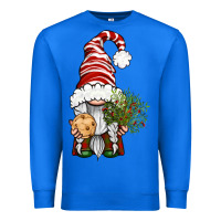 True Royal Christmas Gnome With Cookie Premium Sweatshirt - BundleAndBundleShop