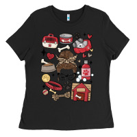 Black can't talk right now i'm busy doing dog mom Ladies Tee - MaliasSmallBusiness