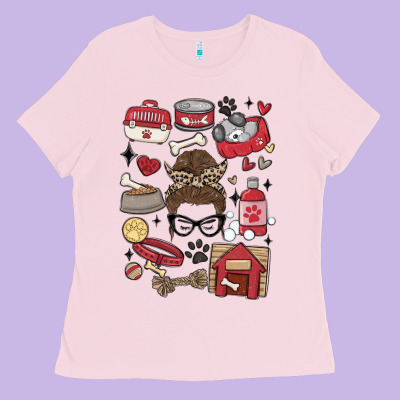 Can't Talk Right Now I'm Busy Doing Dog Mom Ladies Tee Designed By Maliassmallbusiness