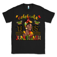 Black celebrate 1865 juneteenth with black woman Classic Tee - LillyAllenDesigns