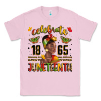 Bubblegum Pink celebrate 1865 juneteenth with black woman Classic Tee - LillyAllenDesigns