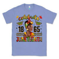 Colony Blue celebrate 1865 juneteenth with black woman Classic Tee - LillyAllenDesigns