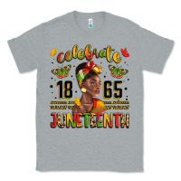 Heather Grey celebrate 1865 juneteenth with black woman Classic Tee - LillyAllenDesigns
