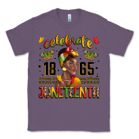 Lavender celebrate 1865 juneteenth with black woman Classic Tee - LillyAllenDesigns