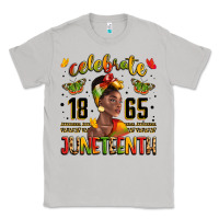 Moon Dust celebrate 1865 juneteenth with black woman Classic Tee - LillyAllenDesigns