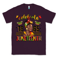 Plum celebrate 1865 juneteenth with black woman Classic Tee - LillyAllenDesigns