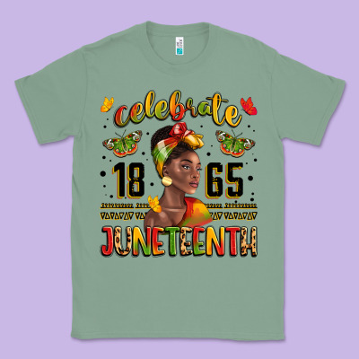Celebrate 1865 Juneteenth With Black Woman Classic Tee Designed By Lillyallendesigns