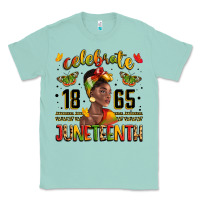 Seafoam celebrate 1865 juneteenth with black woman Classic Tee - LillyAllenDesigns