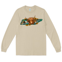 Mushroom tennessee map long haired cow Long Sleeve Tee - Jasminsmagicworld