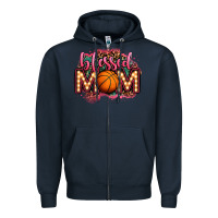 Navy blessed basketball mom lightbulb letters Zipper Hoodie - OliviaCreatesArt