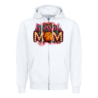 Blessed Basketball Mom Lightbulb Letters Zipper Hoodie | Teevron