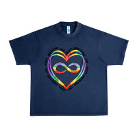 Navy autism heart Urban Heavy Tee - Artiststas
