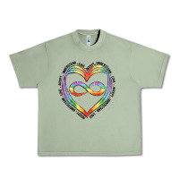 Oil Green autism heart Urban Heavy Tee - Artiststas