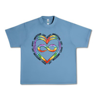 Pebble Blue autism heart Urban Heavy Tee - Artiststas