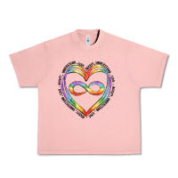 Salmon autism heart Urban Heavy Tee - Artiststas