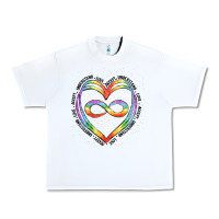 White autism heart Urban Heavy Tee - Artiststas
