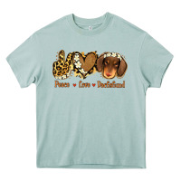 Arona Peace Love Dachshund Heavy Core Tee - Jasminsmagicworld