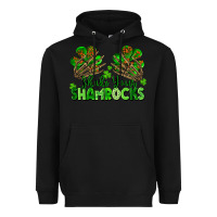 Black Shake Your Shamrocks Heavyweight Hoodie - FaDigitalArtStudio
