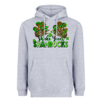 Heather Grey Shake Your Shamrocks Heavyweight Hoodie - FaDigitalArtStudio