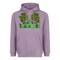 Lavender Shake Your Shamrocks Heavyweight Hoodie - FaDigitalArtStudio
