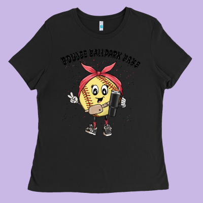 Boujee Ballpark Babe Ladies Tee Designed By Maliassmallbusiness