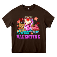 Chocolate Brown sweet valentine Heavy Core Tee - AdoDesignShop