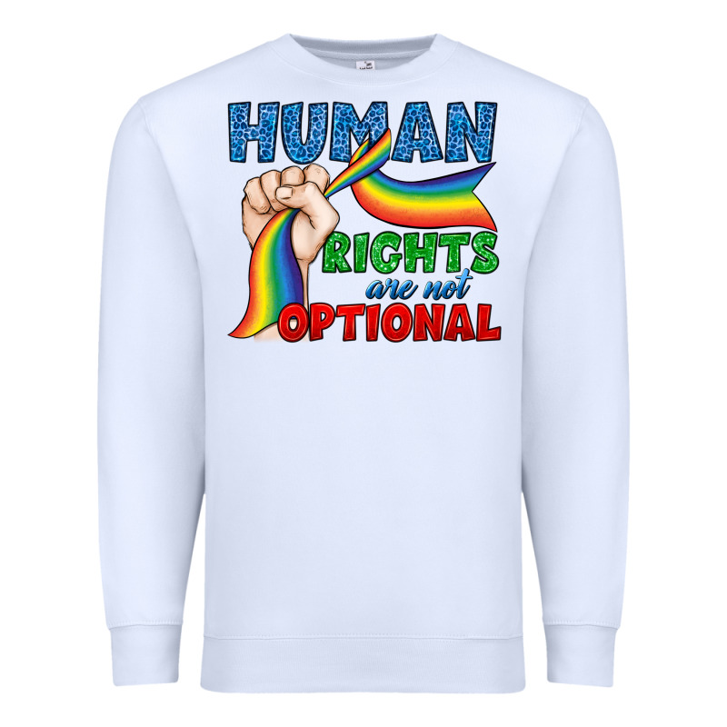 Human Rights Are Not Optional Premium Sweatshirt by BundleAndBundleShop | Teevron