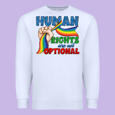 Human Rights Are Not Optional Premium Sweatshirt Designed By Bundleandbundleshop