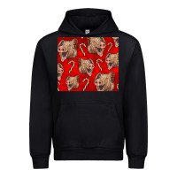 Foreset Green Yorkshire Pig And Candy Cane Urban Hoodie - LillyAllenDesigns