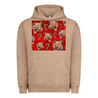 Pigment Burro Yorkshire Pig And Candy Cane Urban Hoodie - LillyAllenDesigns