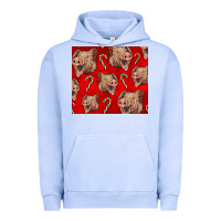 Pigment Grape Ice Yorkshire Pig And Candy Cane Urban Hoodie - LillyAllenDesigns